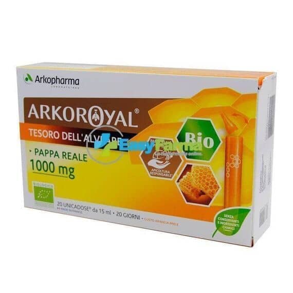 Arkopharma Arkoroyal Integratore di Pappa Reale Bio 20 Unicadose da 15ml | Acquista Online su Farmaclick