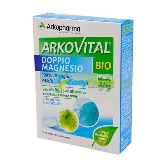 Arkopharma Arkovital Bio Doppio Magnesio Stanchezza & Nervosismo 30 Compresse | Acquista Online su Farmaclick