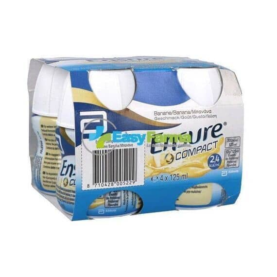 Abbott Ensure Compact Supplemento Alimentare Ipercalorico Gusto Banana 4x125ml | Acquista Online su Farmaclick