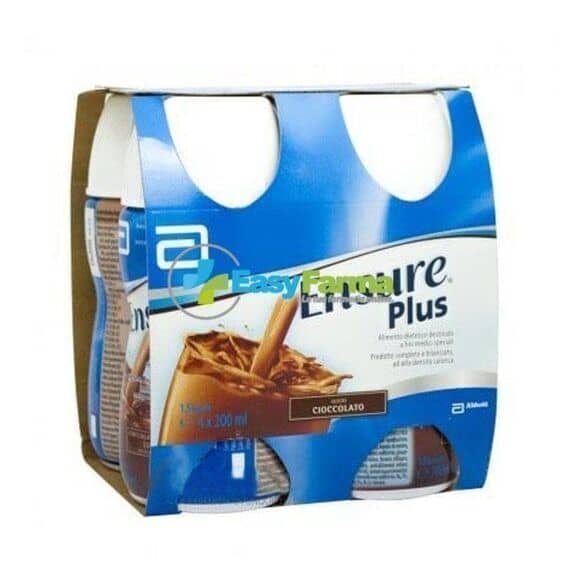 Abbott Ensure Plus Supplemento Alimentare Ipercalorico Gusto Cioccolato 4x220 Ml | Acquista Online su Farmaclick