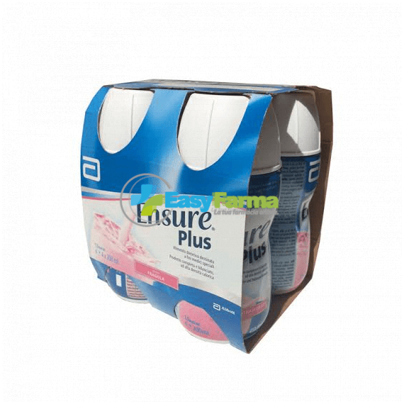 Abbott Ensure Plus Supplemento Alimentare Ipercalorico Gusto Fragola 4x220 Ml | Acquista Online su Farmaclick