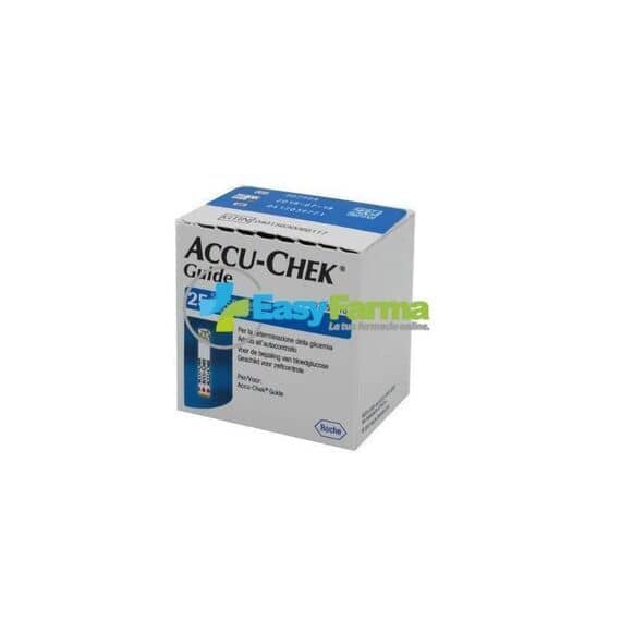 Accu Chek Guide 25 Strisce Reattive | Acquista Online su Farmaclick