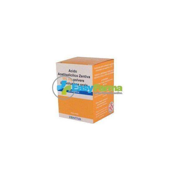 Acido Acetilsalicilico Zentiva 500 Mg Polvere per Soluzione Orale 20 Bustine Uso Orale | Acquista Online su Farmaclick