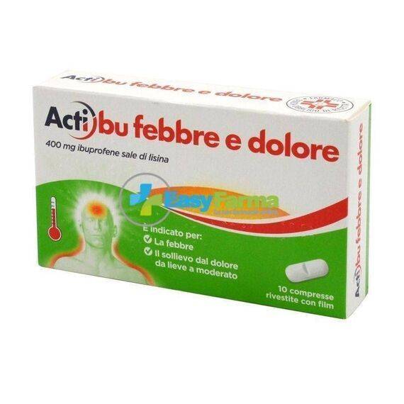 Actibu Febbre e Dolore 400 Mg 10 Compresse | Acquista Online su Farmaclick