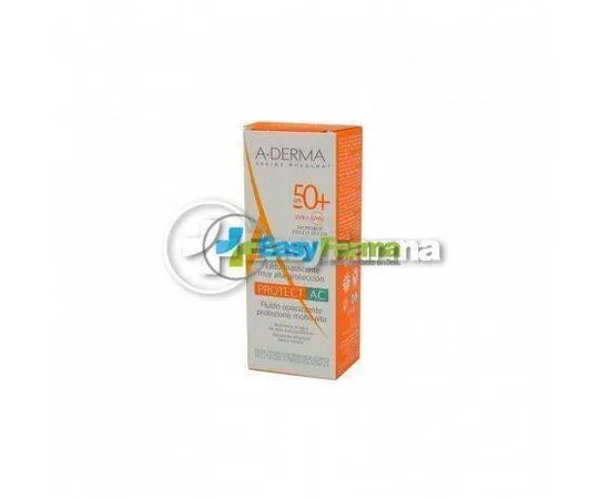 Aderma Protect Ac Fluido Opacizzante Protezione Molto Alta 50 + 40 Ml