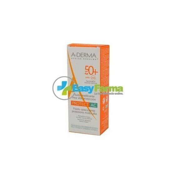 Aderma Protect Ac Fluido Opacizzante Protezione Molto Alta 50 + 40 Ml | Acquista Online su Farmaclick