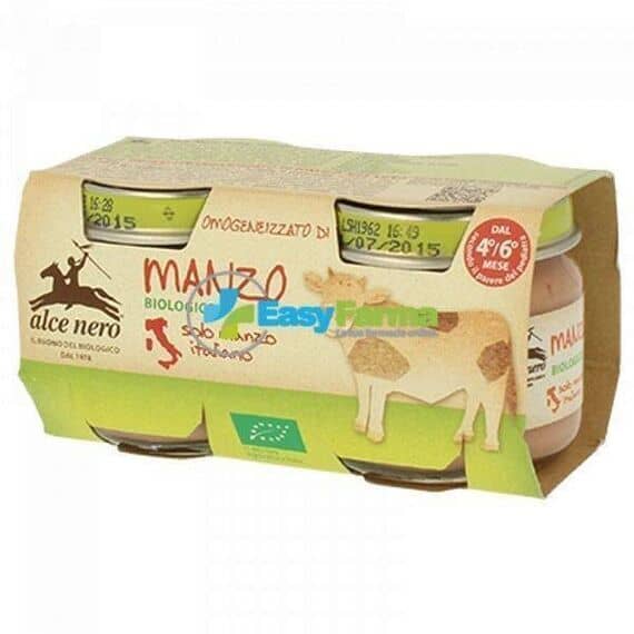 Alce Nero Omogeneizzato di Manzo Biologico 2 X 80 G | Acquista Online su Farmaclick