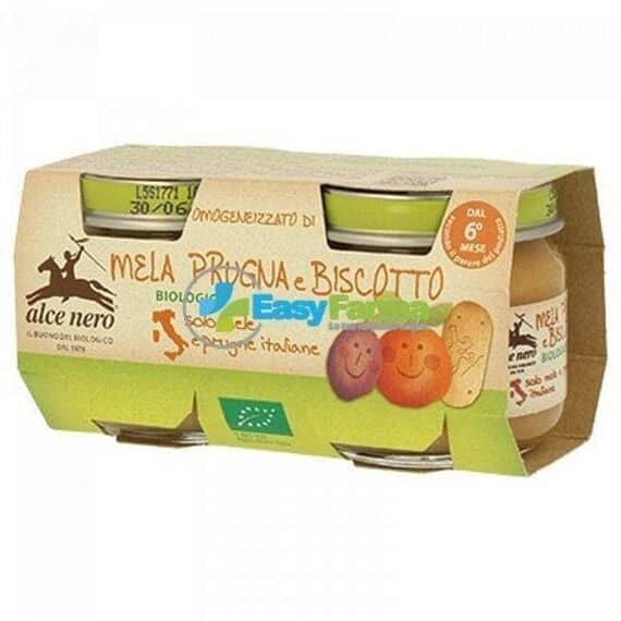 Alce Nero Omogeneizzato di Mela Biologico 2 X 80 G | Acquista Online su Farmaclick