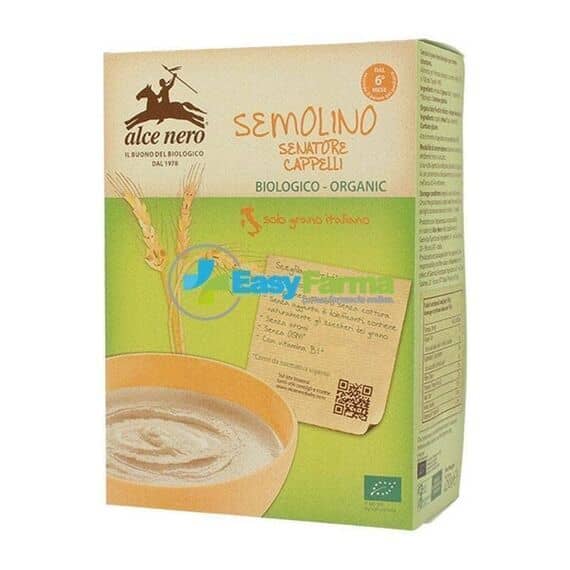 Alce Nero Semolino di Grano Duro Senatore Cappelli Biologica Organic 250 G | Acquista Online su Farmaclick