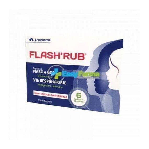 Arkopharma Flash Rub Naso e Gola 15 Compresse | Acquista Online su Farmaclick