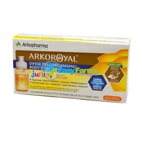 Arkopharma Junior Difese Dell'organismo Integratore Alimentare 5 Flaconcini da 5 Ml | Acquista Online su Farmaclick