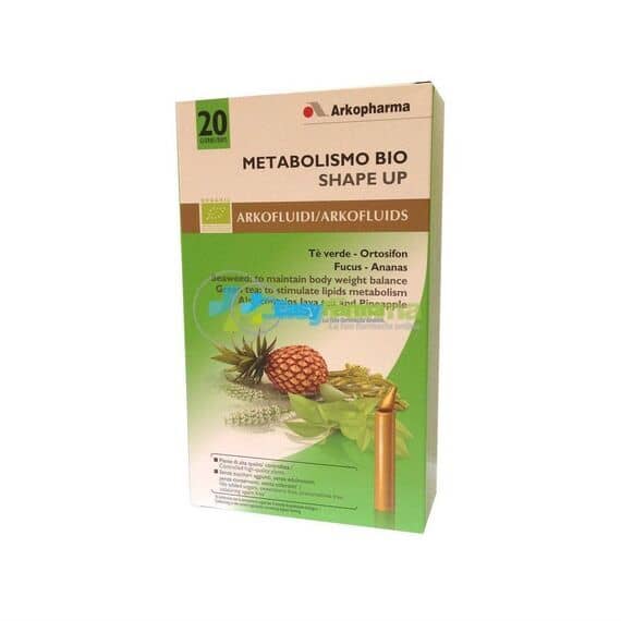 Arkopharma Metabolismo Bio Arkofluidi Tã¨ Verde Ortosifon Fucus e Ananas 20 Flaconcini da 15 Ml | Acquista Online su Farmaclick