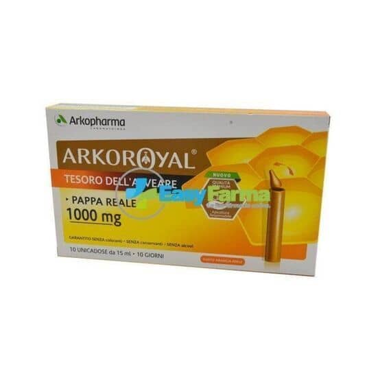 Arkoroyal Pappa Reale 1000 Mg Integratore Alimetare Gusto Arancia Miele 10 Fiale | Acquista Online su Farmaclick