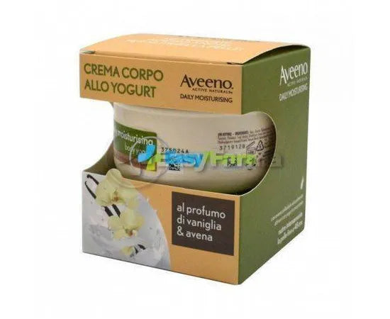 Aveeno Daily Moisturising Körpercreme mit Joghurt, Vanille & Haferduft, 200 ml
