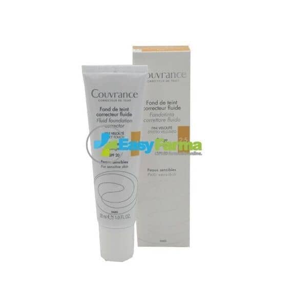 Avene Couvrance Fondotinta Correttore Fluido Spf 20 Effetto Vellutato 30 Ml Beige 2.5 | Acquista Online su Farmaclick