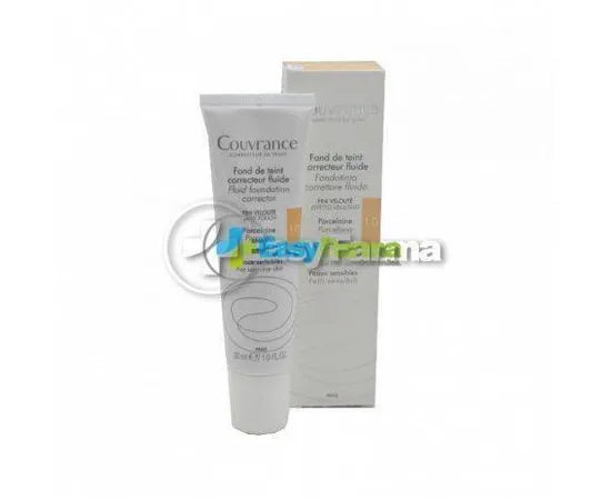 Avene Couvrance Fluid Foundation Corrector SPF 20 Velvety Effect 30 ml Porcelain 1.0