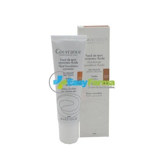 Avene Couvrance Fondotinta Correttore Fluido Spf 20 Effetto Vellutato 30 Ml Sabbia 3.0 | Acquista Online su Farmaclick
