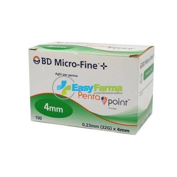 Ago per Penna da Insulina Bd Microfine Pentapoint Gauge 32 4mm 100 Pezzi | Acquista Online su Farmaclick