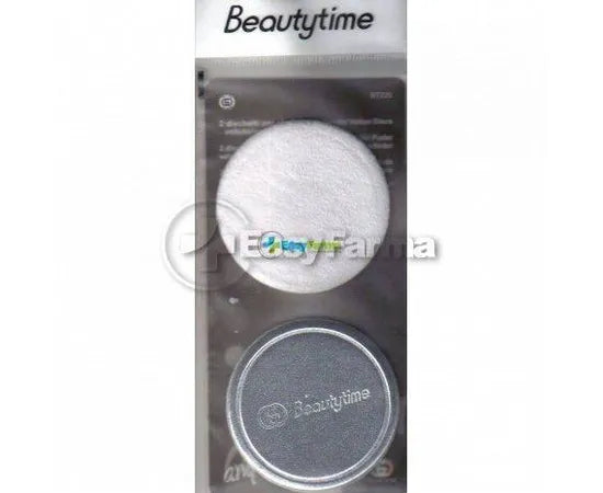 Beautytime Dischetti Di Velluto/Ecopelle Per La Cipria 2 Pezzi