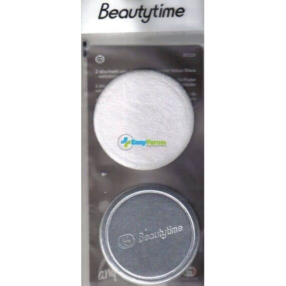 Beautytime Dischetti di Velluto/ecopelle per la Cipria 2 Pezzi | Acquista Online su Farmaclick