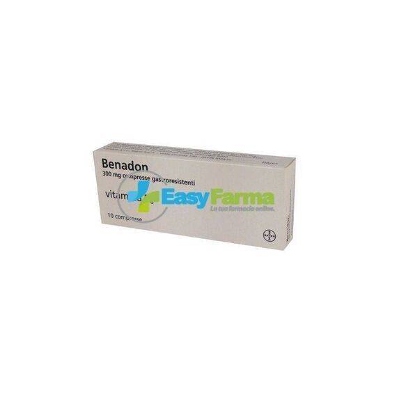 Benadon 300mg 10 Compresse Gastroresistenti Vitamina B6 | Acquista Online su Farmaclick