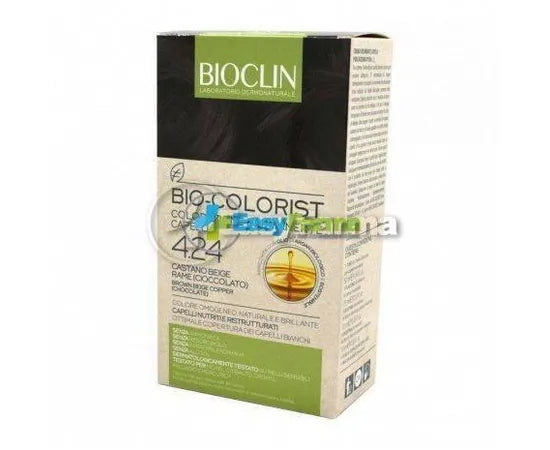 Bioclin Bio Colorist Colorazione Permanente Capelli Con Olio Di Argan Biologico 4.24 Castano Beige Rame
