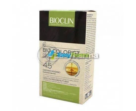 Bioclin Bio Colorist Colorazione Permanente Capelli Con Olio Di Argan Biologico 4.5 Castano Mogano