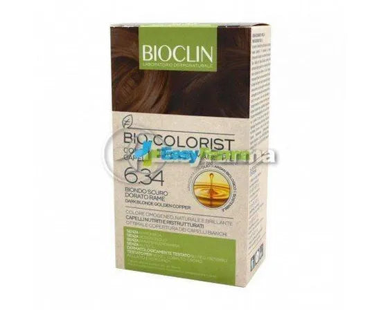 Bioclin Bio Colorist Colorazione Permanente Capelli Con Olio Di Argan Biologico 6.34 Biondo Scuro Dorato Rame