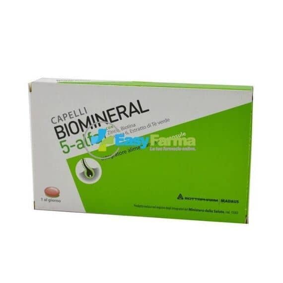 Biomineral 5-alfa Integratore Alimentare Capelli 30 Capsule | Acquista Online su Farmaclick