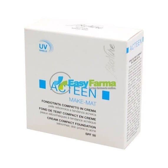 Bionike Acteen Make Mat Fondotinta Compatto in Crema 02 Medium 9 Ml | Acquista Online su Farmaclick