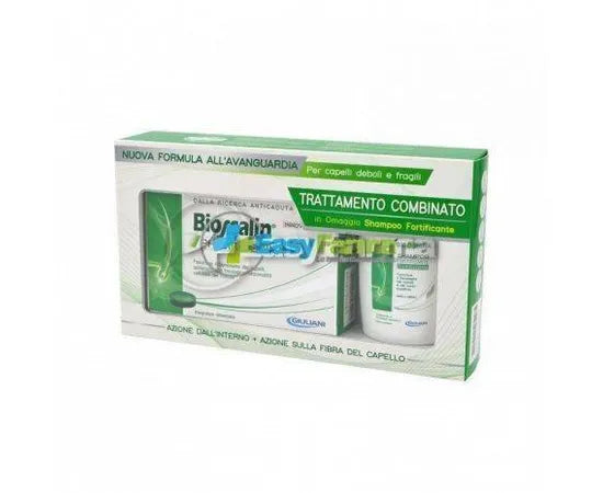 Bioscalin Nuova Formula Physiogenina Nahrungsergänzungsmittel 30 Tabletten + Gratis Stärkendes Shampoo 100 ml