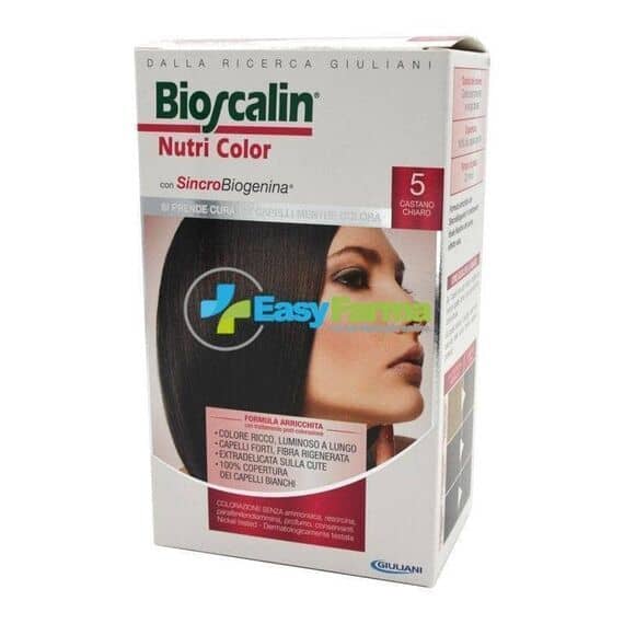 Bioscalin Nutricolor Plus 5 Castano Chiaro Crema Colorante 40 Ml + Rivelatore Crema 60 Ml + Shampoo 12 Ml + Trattamentofinale Balsamo 12 Ml | Acquista Online su Farmaclick