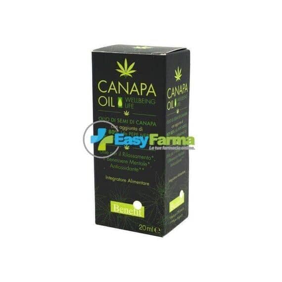 Canapa Oil Integratore Alimentare per il Rilassamento e il Benessere Mentale 20 Ml | Acquista Online su Farmaclick