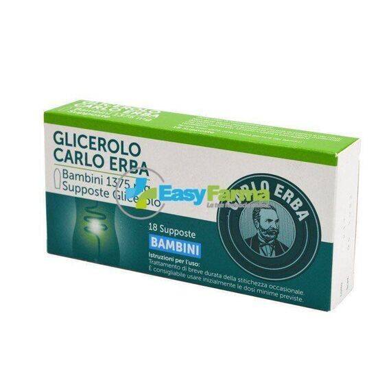 Supposte Glicerolo Carlo Erba Bambini | Acquista Online su Farmaclick