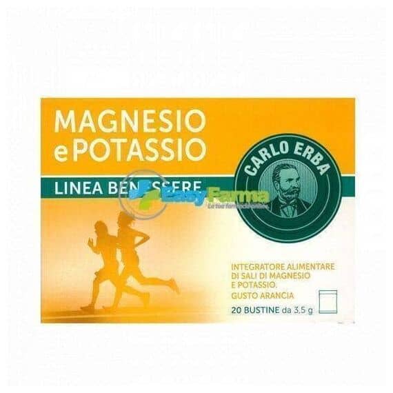 Carlo Erba Magnesio e Potassio Integratore Alimentare 20 Bustine | Acquista Online su Farmaclick