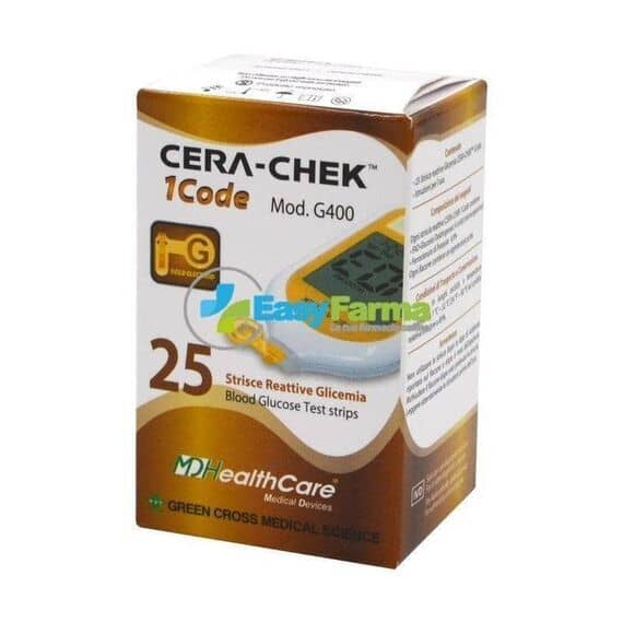 Cera Chek 1 Code G 400 25 Strisce Reattive Glicemia | Acquista Online su Farmaclick