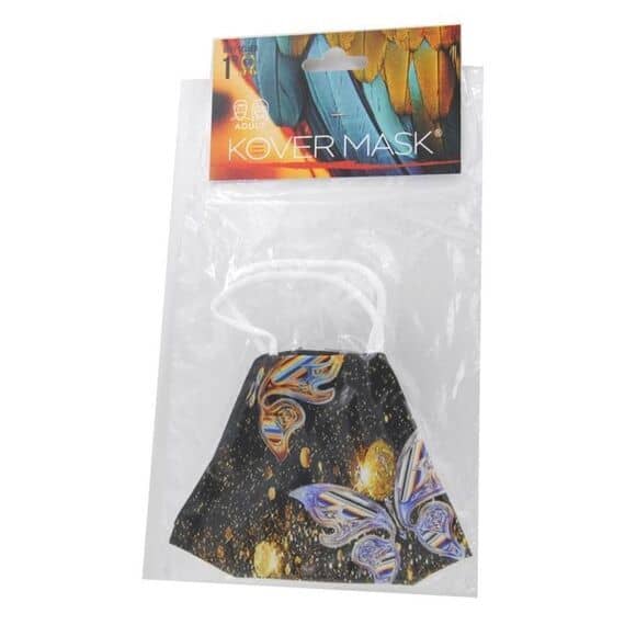 Kover Mask Mascherina Lavabile per Adulti Fantasia Farfalle Colorate 1pz | Acquista Online su Farmaclick