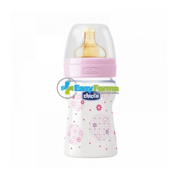 Chicco Biberon Benessere 0m+ Bimba Flusso Normale Caucciã¹ Rosa 150 Ml | Acquista Online su Farmaclick