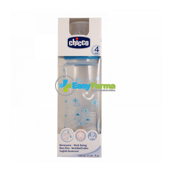 Chicco Biberon Benessere 4m+ Bimbo Flusso Veloce 330 Ml | Acquista Online su Farmaclick