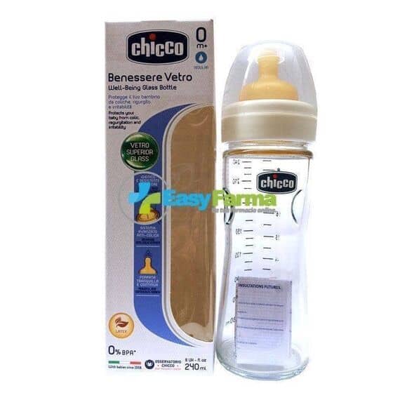 Chicco Biberon Benessere Vetro 240 Ml 0m+ Regular | Acquista Online su Farmaclick