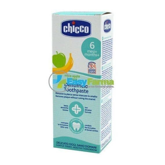 Chicco Dentifricio Toothpaste 6 Mesi+ Gusto Mela Banana 50 Ml | Acquista Online su Farmaclick