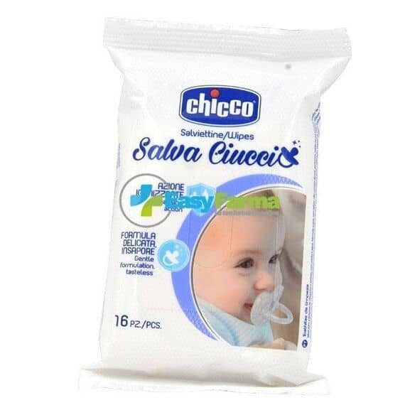 Chicco Salviettine Salva Ciuccio 16 Salviette | Acquista Online su Farmaclick