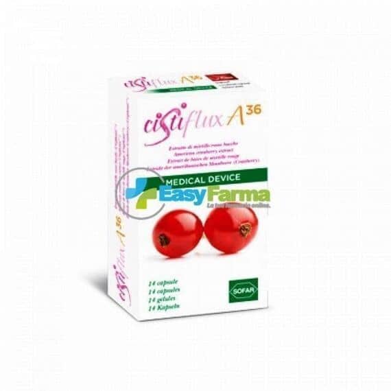 Cistiflux A36 Dispositivo Medico per il Trattamento delle Cistiti e delle Infezioni Urinarie 14 Capsule | Acquista Online su Farmaclick