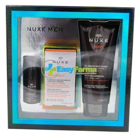 Cofanetto Nuxe Men con Gel Doccia 200 Ml + Fluido Anti Etã 50 Ml + Contorno Occhi 15 Ml | Acquista Online su Farmaclick