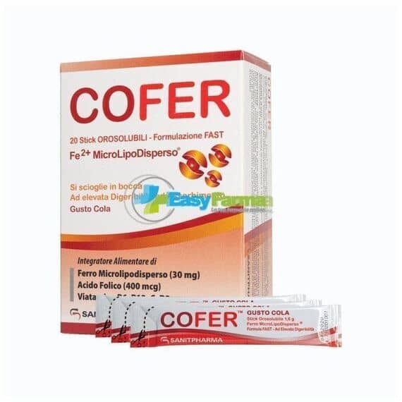 Cofer 20 Stick Orosolubili Gusto Cola | Acquista Online su Farmaclick