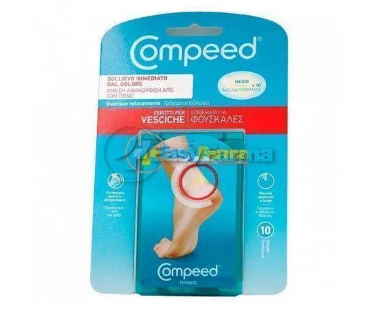 Compeed 10 Cerotti Per Vesciche Formato Medio