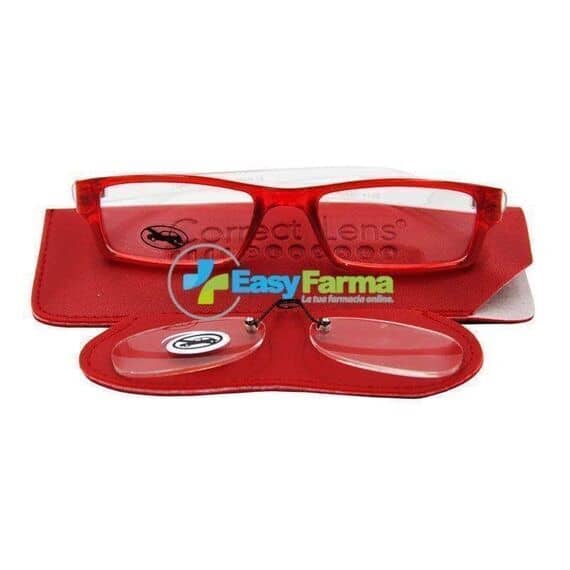 Correct Lens Glasses Occhiale da Vista per Presbiopia + 1.50 Rosso + Pince Nez Omaggio | Acquista Online su Farmaclick