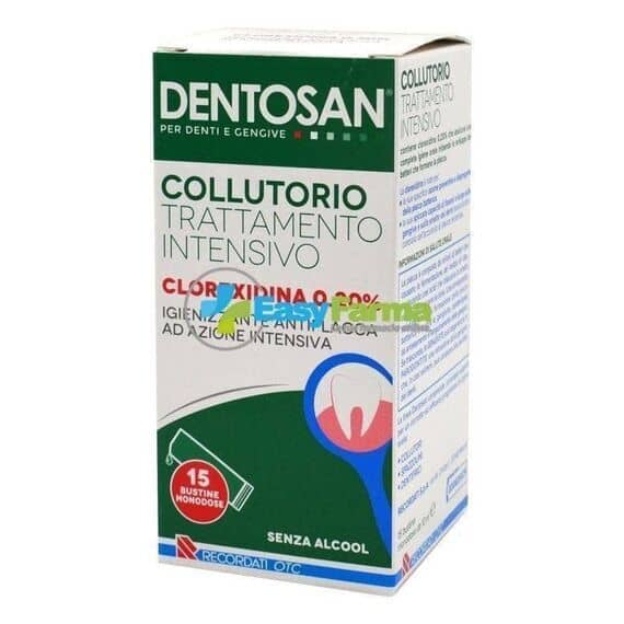 Dentosan Clorexidina 0,20% Collutorio Trattamento Intensivo Igienizzante Antiplacca 15 Bustine Monodose da 10 Ml | Acquista Online su Farmaclick