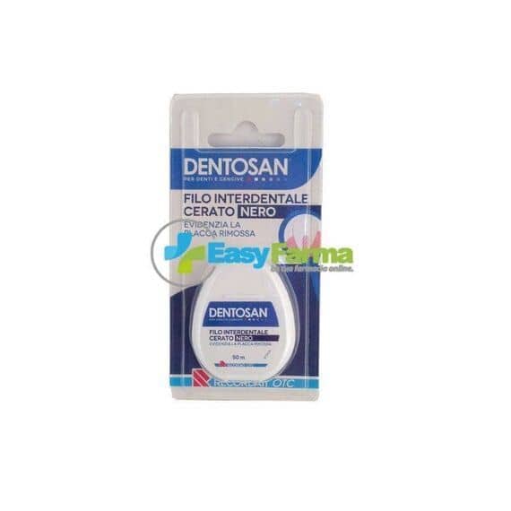 Dentosan Filo Interdentale Cerato Nero Evidenzia la Placca Rimossa | Acquista Online su Farmaclick