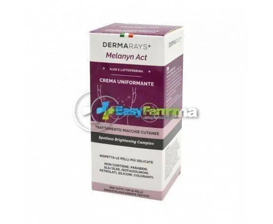 Dermarays Melanyn Act Crema Uniformante Trattamento Macchie Cutanee 50 Ml